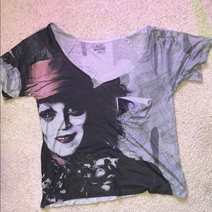 DISNEY Alice in Wonderland Mad Hatter Blouse